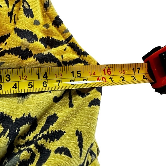 5 for $40 SALE! 
Fresh Produce chartreuse, batik, midi-dress, w/pockets sz M - Picture 8 of 11